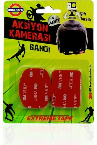 Boss Tape 3845 Çift Taraflı Aksiyon Kamerası Bandı 4lü Blister