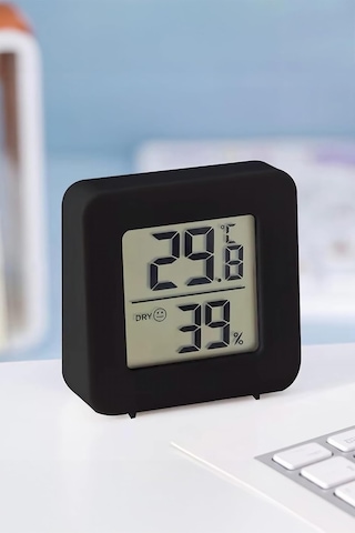 Lexroo Mini Sıcaklık Nem Ölçer Lcd Ekranlı Oda Termometre Duvara Takılabilen Masaüstü Isı