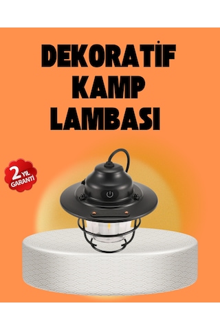 Çam Kozalağı Şekilli Retro Kamp Gece Lambası Çok Renkli