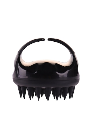 Yifomall Yumuşak Silikon Şampuan Fırçası - Saç Derisi Masajı Ve Temizlik İçin Ergonomik Tasarım, Siyah