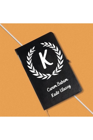 Babaya Özel Deri Kaplı Defter