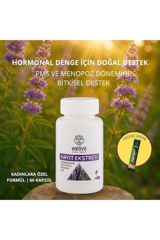 Hayıt Ekstresi 60 Kapsül - Kadınlar İçin Hormonal Denge Pms Ve Destekli