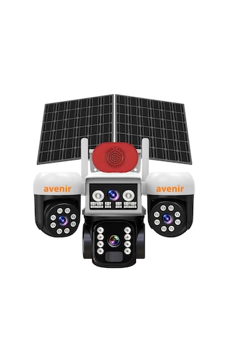 Avenir Av-s464w 3 Kameralı Ptz Li Solar Kamera