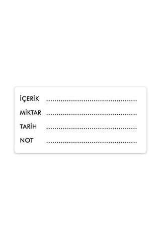 Çok Amaçlı 200'lü Kendinden Yapışkanlı Yazılabilir Etiket