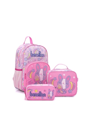 United Colors Of Benetton. Kız Çocuk 3'lü Çanta Seti Açık Pembe