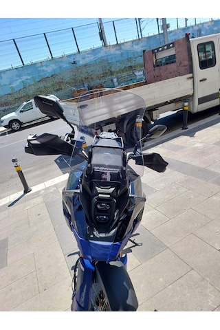 Suzuki Vstrom 800 De Uzun Ön Cam Açık Füme 47cm 4mm Zeus Vstrom800