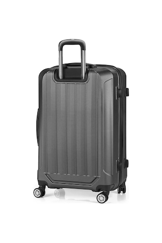 Polo&sky Spring Model Füme Renk Orta Boy Valiz Bavul Füme