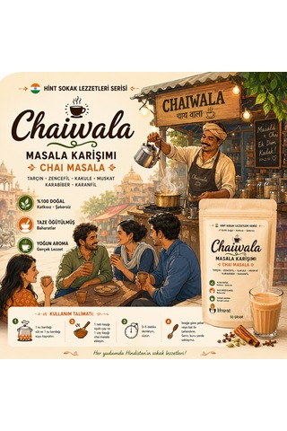 Bharat By Chaıwala Masala Chaı Hint Sokak Lezzetleri Serisi Çay Karışımı 50 Gram