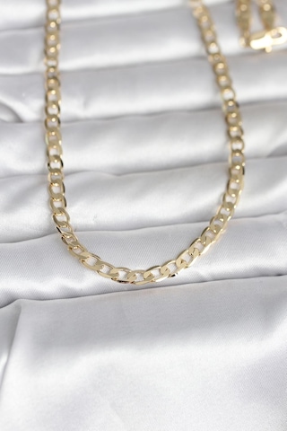 Zarif Boyunlar İçin 60cm Golden Pirinç Kalın Zincir Stil Kadın Kolye Standart 04016375