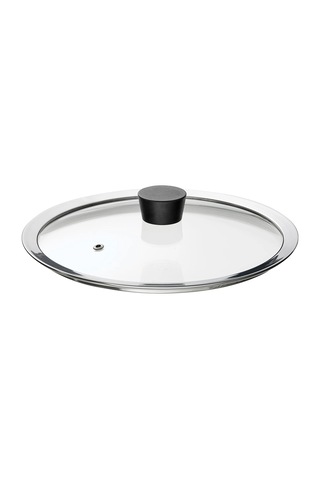 Ikea Klockren Cam Tencere Kapağı 25 Cm Krom - Şeffaf 1 Adet Şeffaf - Gri