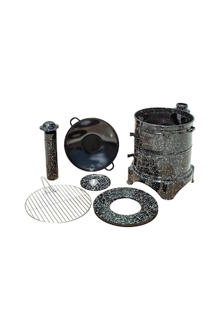 Conforde Emaye İki Kapaklı Mangal, Saç Kavurma Ve Kamp Sobası