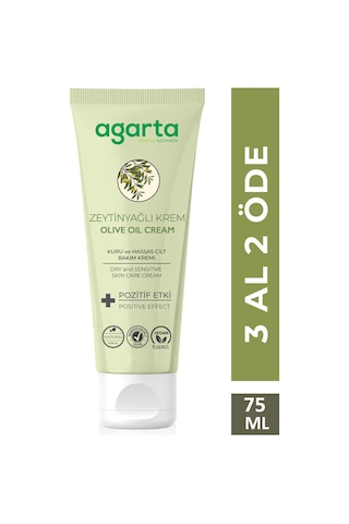 Agarta Doğal Zeytinyağlı Nemlendirici El Ve Vücut Bakım Kremi 75 ML