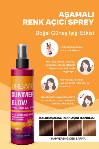 Summer Glow Aşamalı Renk Açıcı Sprey Set 2x150ml-vegan