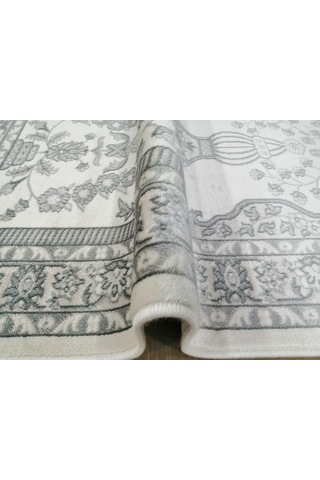 Enfora Halı Karya Akrilik Yumuşak Doku Seccade 78x125 Krem 09