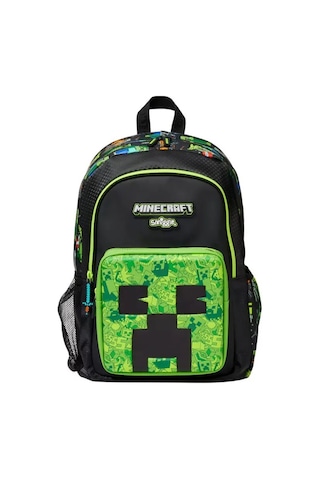 Smiggle Minecraft Büyük Boy Öğrenci Okul Sırt Çantası 42 30 Cm Yeşil
