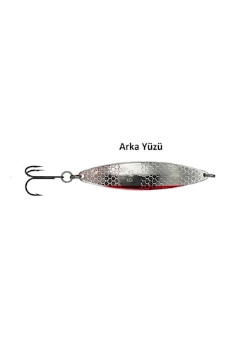 Hansen Pilgrim 7.8cm 18gr Silver/red Lüfer-levrek Kaşık