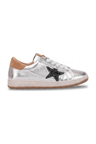 Beety 26bk248.777 Kadın Hakiki Deri Klasik Sneaker Gümüş
