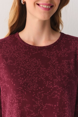 Suwen Cotton Comfort Uzun Gecelik Sh26405613l020 Bordo