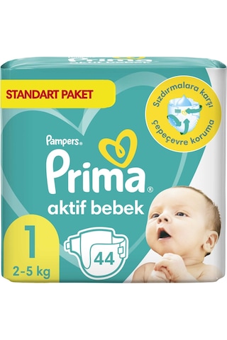 Prima Bebek Bezi 1 Numara 2-5 KG Yenidoğan Ekonomik Fırsat Paketi 132 Adet