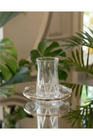 Çnr Home Collection 12 Parça 6 Kişilik Kristal Kesim Çay Bardaği Seti 4272424 Gümüş