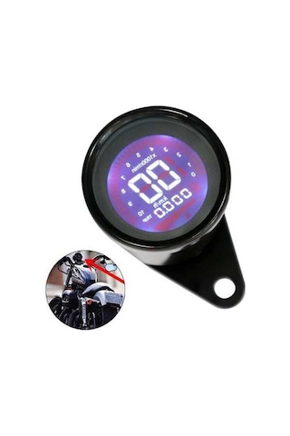 Pazly Evrensel 12v Motosiklet Enstrüman Modifiye Dijital Gösterge K12547-b