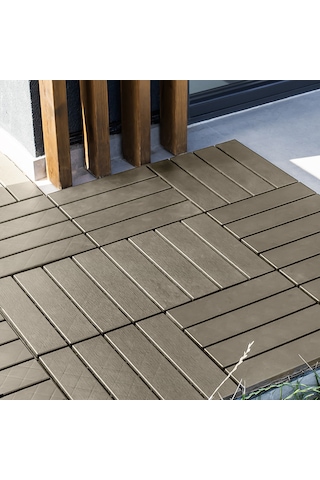 Porsima 1177 27li Bahçe Balkon Teras Zemin Döşemesi Karosu Latte