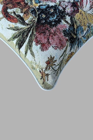 Vs-457 Jakarlı Dokuma Goblen Kırlent Kılıfı 45x45 Cm Biyeli Ve Çift Taraflı Dekoratif Yastık Çok Renkli