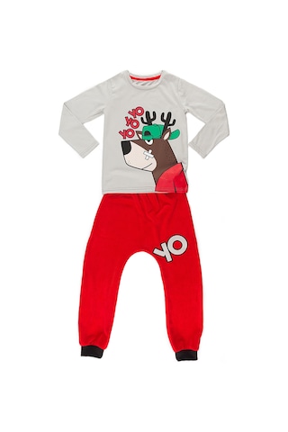 Mshb&g Yo Yo Yo Kadife Erkek Çocuk T-shirt Pantolon Takım Renkli