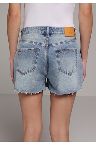 Colin's Colins Mom Fit Yüksel Bel Düz Kadın Light İndigo Denim Jean Şort Cl1081450 Q1.v1 Dn45059