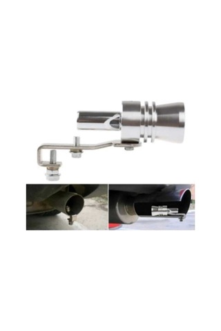 Üniversal Egzoz Islık Aparatı Egzoz Ucu Turbo Sesi Large 29 Mm Krom