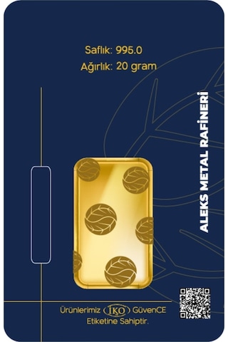 Agakulche 20 Gr 995 24 Ayar Amr Külçe Altın