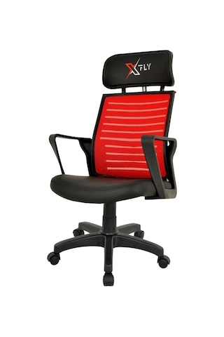 Xfly Plastik Ayaklı Oyuncu Koltuğu-Kırmızı File-2390C0545