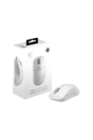 Msı Gg Versa 300 Elıte Wıreless Whıte 65 Gram Gamıng Mouse 26000 Dpı 1000 Hz / 1ms Pıxart Paw-3395dm Omron Mıcro Swıtch Rgb Led