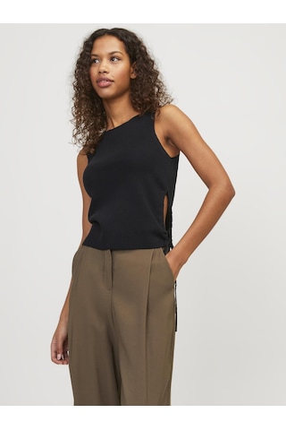 Jack & Jones Kadın Belden Bağlamalı Bluz - Dahlia Black Siyah