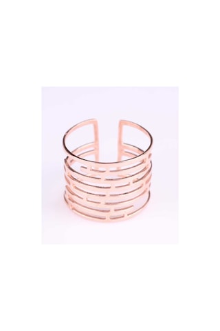 925 Ayar Gümüş Labirent Yüzük, Pembe Rose (Pembe)-Ayarlanabilir