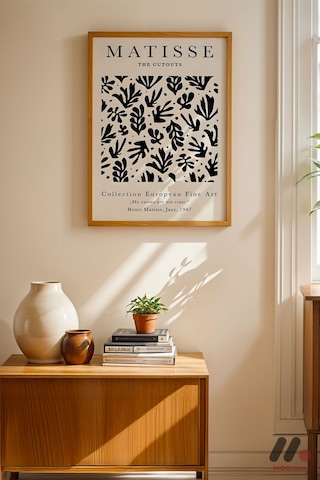 Matisse The Cutouts Posteri, Ahşap Çerçeveli Duvar Tablosu - Modern Ev Dekorasyonu