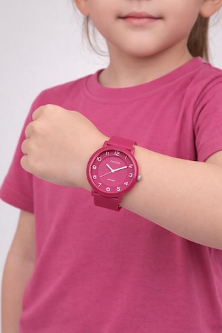 Captiva Analog Suya Dayanıklı Silikon Kordonlu Çoçuk Kol Saati Yeni Moda Şık Tararım Cp.ml.003a2 Bordo