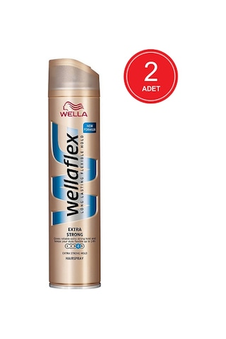Wella Wellaflex Flexible Extra Strong Hold Saç Spreyi 2 x 250 ML