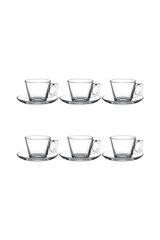 Paşabahçe Çay Fincan Takımı 97302 6lı Vela 195cc/6oz Beyaz