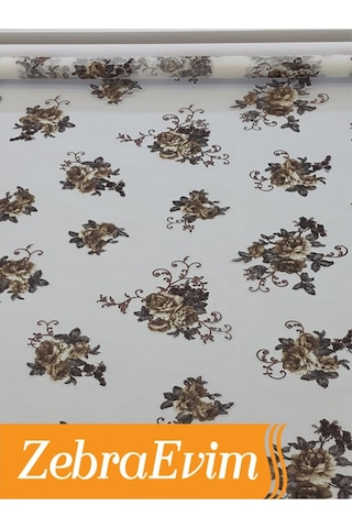 Çift Mekanizmalı Yakma Tül Stor Zebra Perde Etek Dilim (163285338) Ekru 10 x 200 Boncuklu Standart