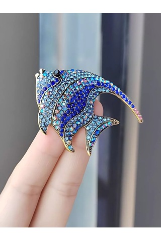 Bijoubijou Bijuteri Broş Balık 245687103 Mavi