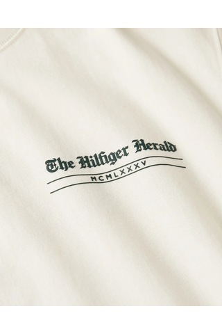 Tommy Hilfiger Hılfıger Herald Back, Z00 Krem Erkek T-shirt & Polo