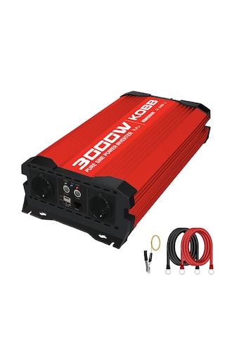 Kobb Kbn3000  12V-220V 3000Watt Tam Sinüs Dönüştürücü İnvertör
