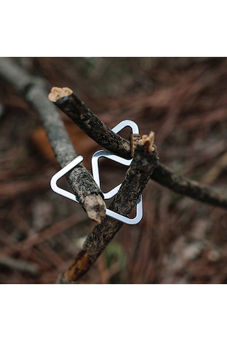 Vkemall Stainless Steel Camping Hook, Anti-slip Heavy Duty, Large Size, 2-pack, Lightweight Multi-functional Hanger For Outdoor Use Diğer