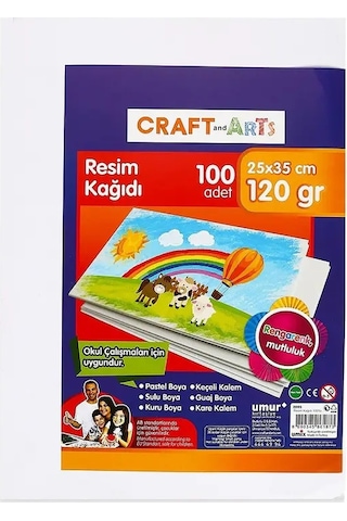 Craft And Arts 25x35cm 100'lü Resim Kağıdı / Uc2535-100 Craft And Arts 25x35cm 100'lü Resim Kağıdı / Uc2535-100