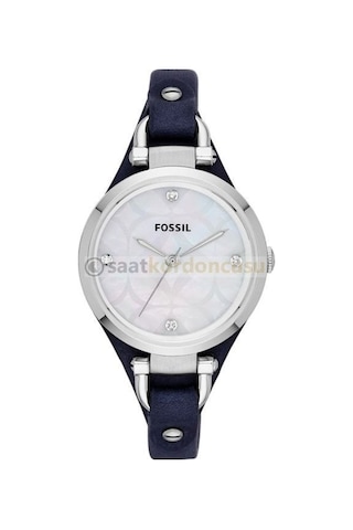 Fossil Es3417 Mavi Deri Saat Kordonu