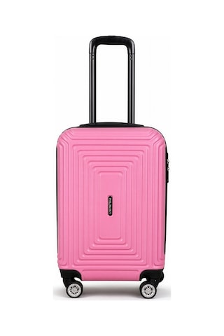 Polo&sky Altuğ Model Pembe Renk Abs Kabin Küçük Boy Valiz Bavul