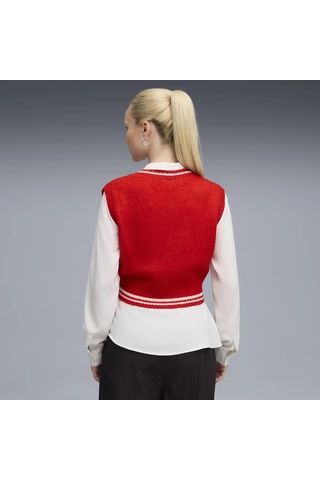 Puma Premıum Ess Vest Kırmızı Kadın Süveter
