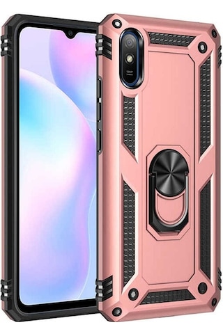 Xiaomi Redmi 9a Kılıf Zore Vega Kapak Rose Gold