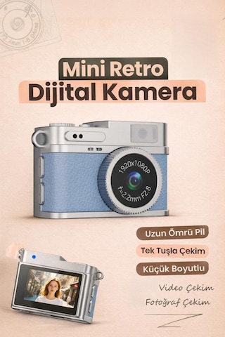 Torima CMR35 Mini Anahtarlık 1080P Dijital Fotoğraf Video Kamera